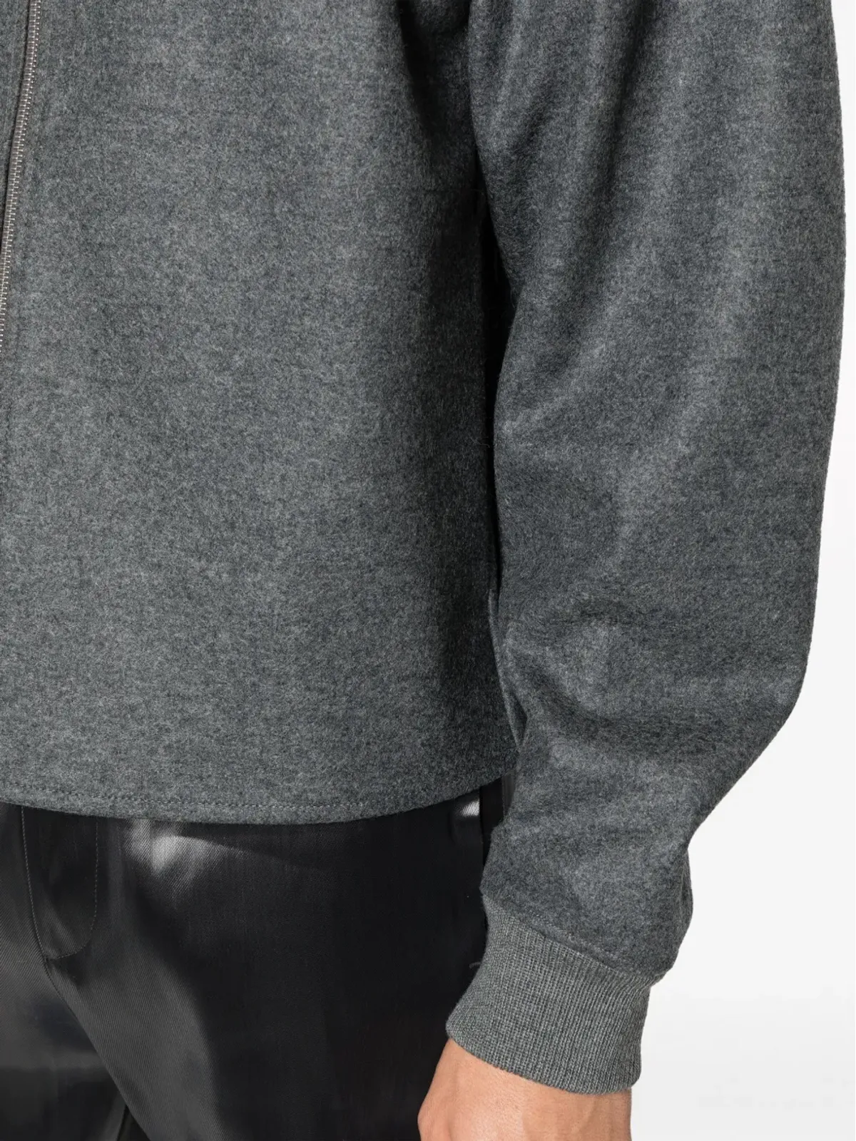 Jil Sander ジップアップ ウール ボンバー ジャケット - 画像5