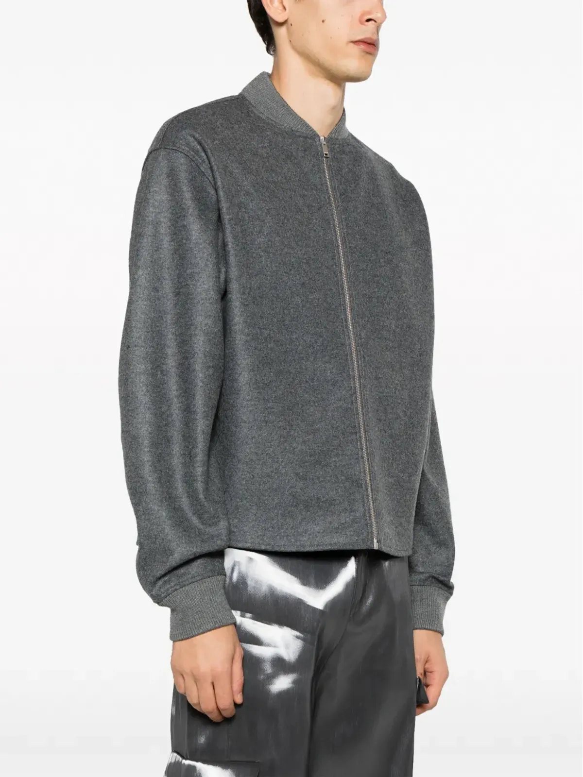 Jil Sander ジップアップ ウール ボンバー ジャケット - 画像3