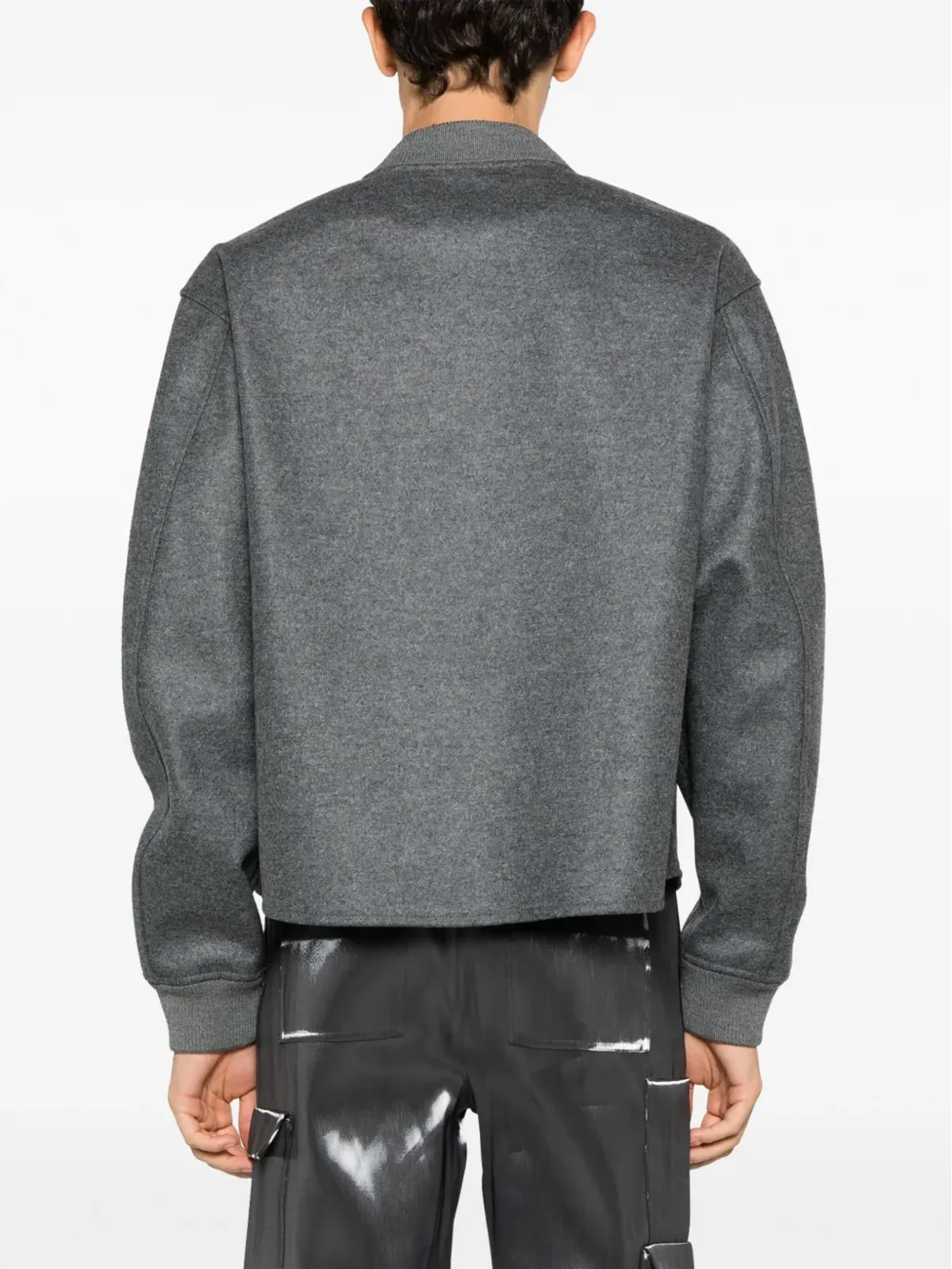 Jil Sander ジップアップ ウール ボンバー ジャケット - 画像4