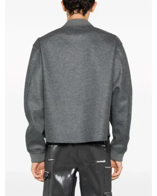Jil Sander ジップアップ ウール ボンバー ジャケット - サムネイル4