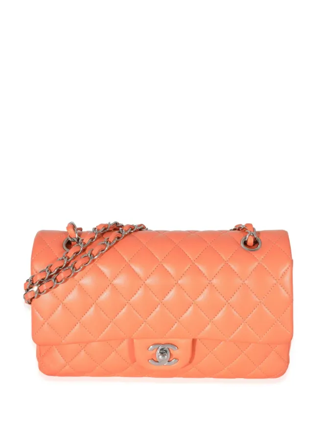 CHANEL Pre-Owned CHANEL ビンテージ 2021 ミディアム クラシック フラップ ショルダーバッグ - オレンジの商品画像