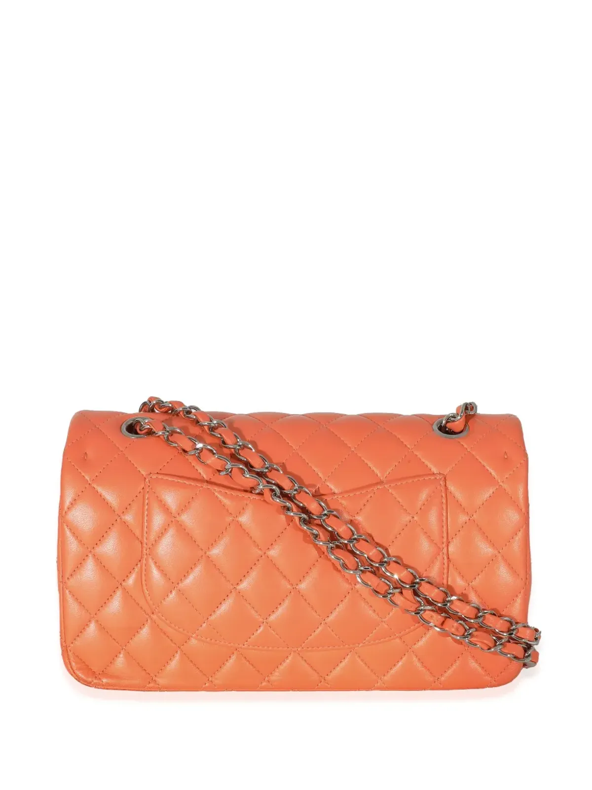CHANEL ビンテージ 2021 ミディアム クラシック フラップ ショルダーバッグ - オレンジ - 画像2