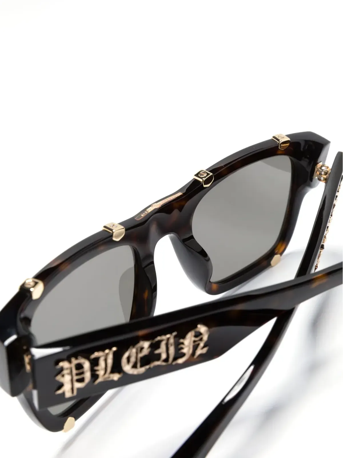 Philipp Plein Eyewear ロゴ刻印スクエアフレームサングラス - 画像3