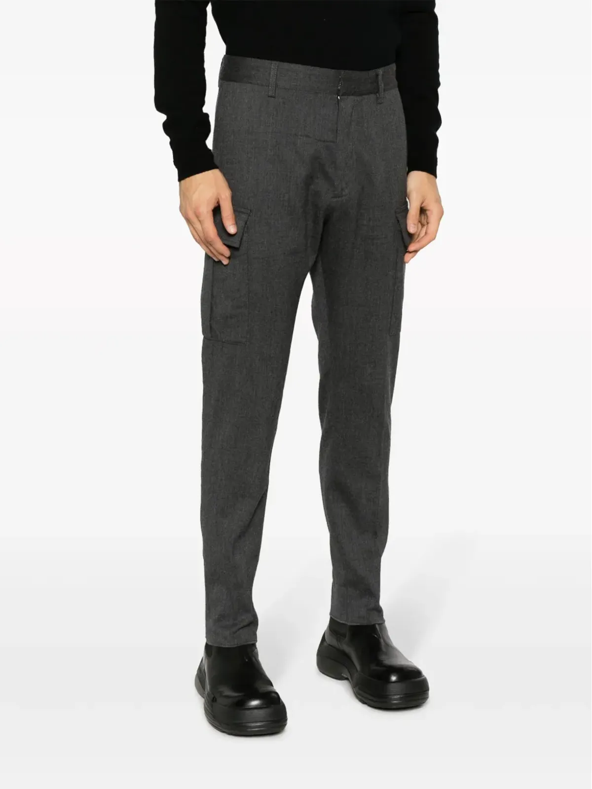 DSQUARED2 ミッドライズ テーパードパンツ - グレー - 画像3