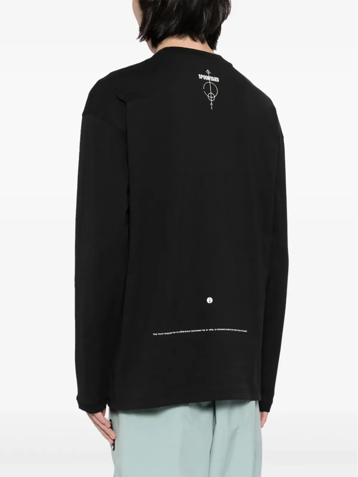 Spoonyard Inuit Ultima Thule コットン Tシャツ ブラック - 画像5