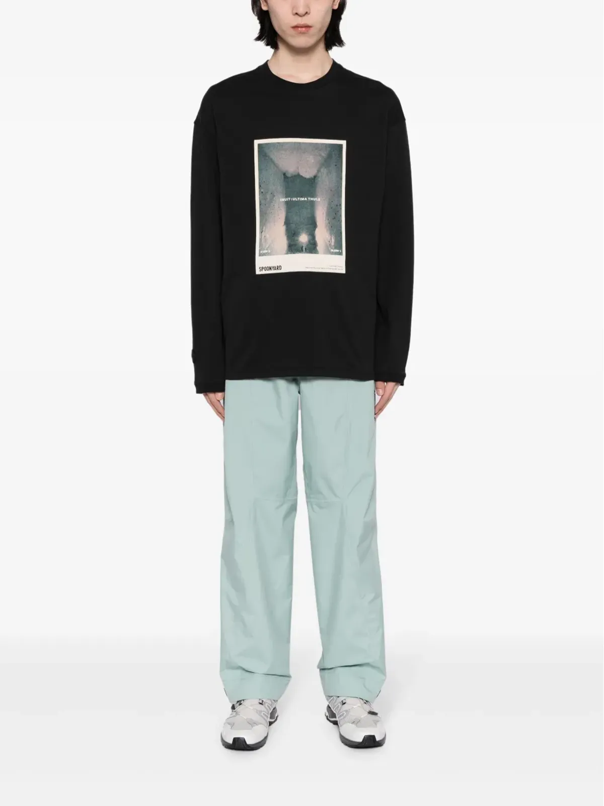 Spoonyard Inuit Ultima Thule コットン Tシャツ ブラック - 画像2
