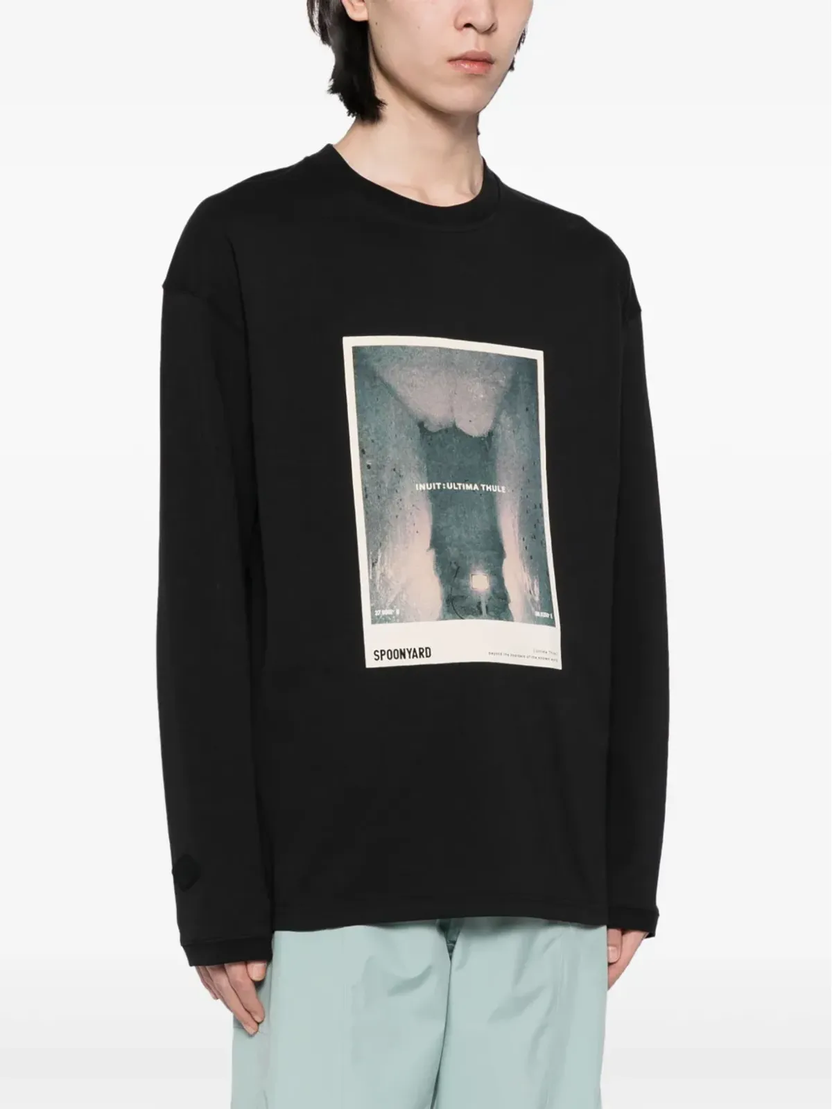 Spoonyard Inuit Ultima Thule コットン Tシャツ ブラック - 画像4