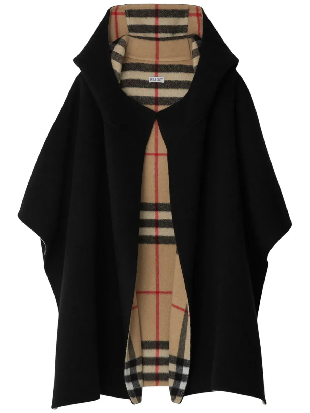 Burberry フード付きカシミヤケープ - 画像1