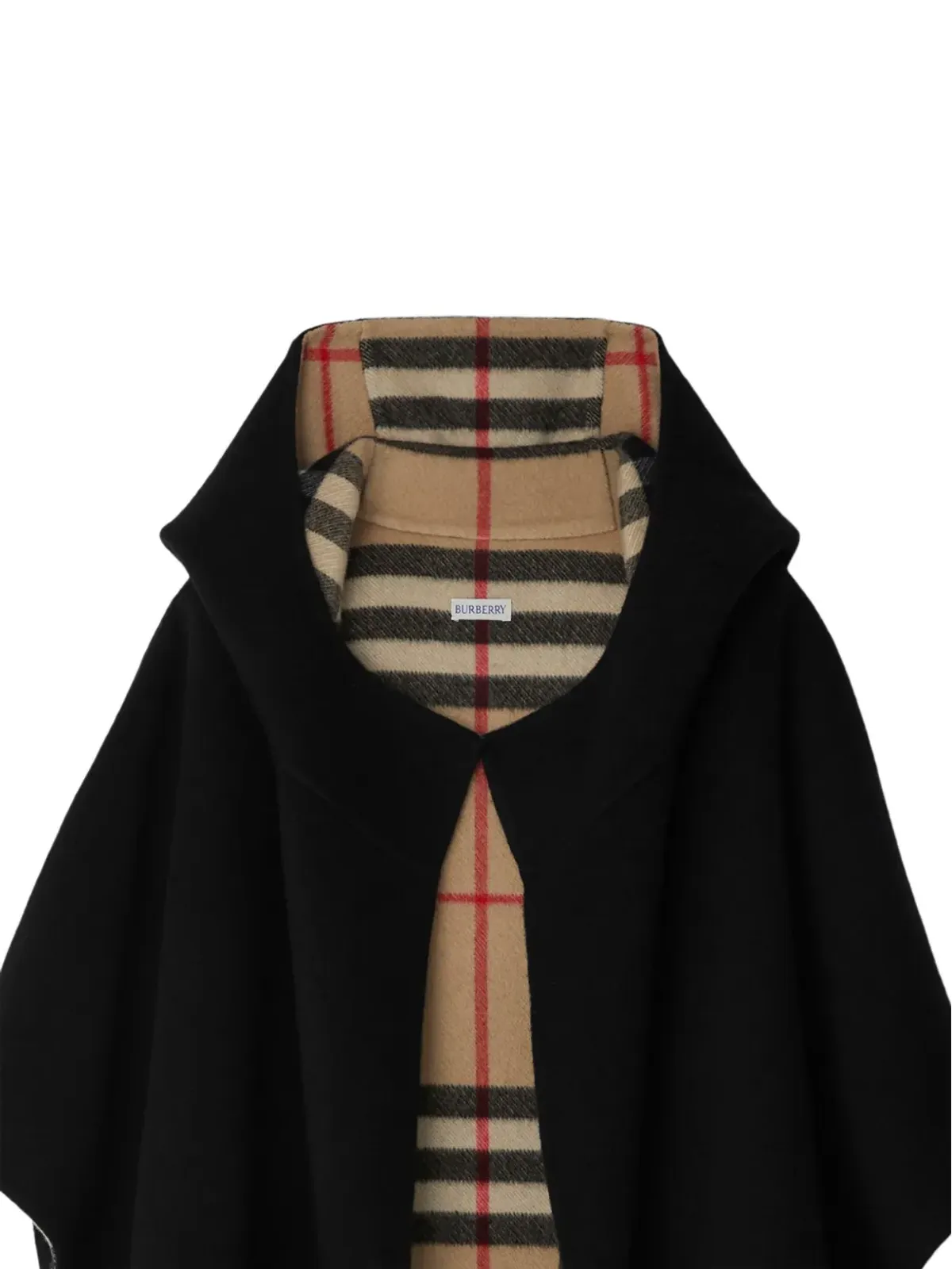 Burberry フード付きカシミヤケープ - 画像2