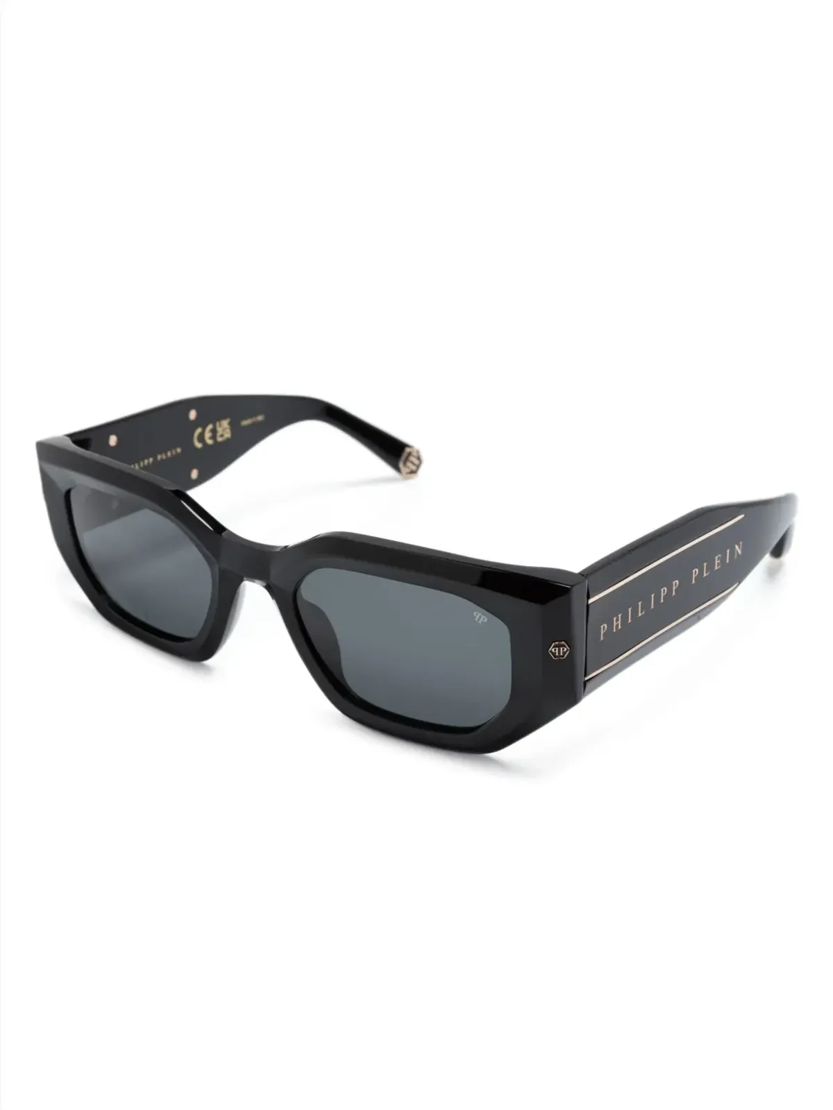 Philipp Plein Eyewear ロゴ刻印スクエアフレームサングラス - 画像2