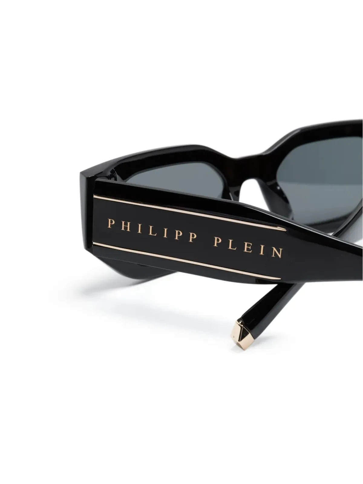 Philipp Plein Eyewear ロゴ刻印スクエアフレームサングラス - 画像3