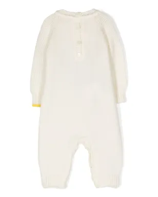 Gensami kids Alpachino knitted onesie - White - サムネイル2