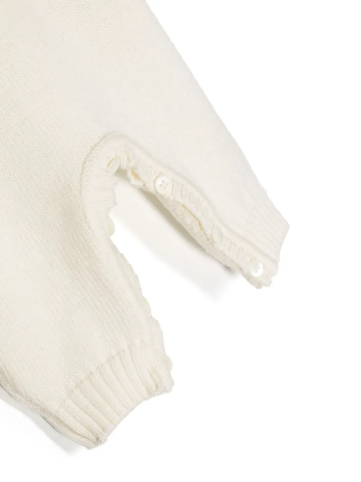 Gensami kids Alpachino knitted onesie - White - 画像3