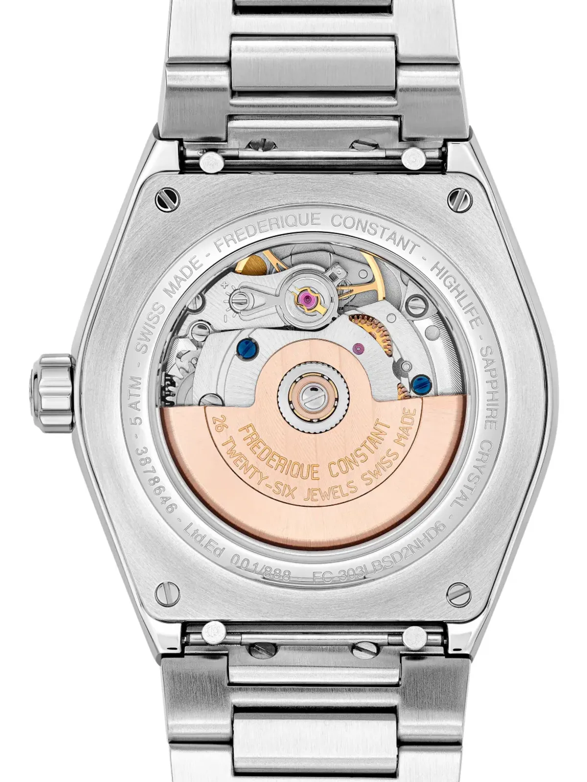 Frederique Constant ハイライフ レディース 自動巻 スパークリング ブルー - 画像3