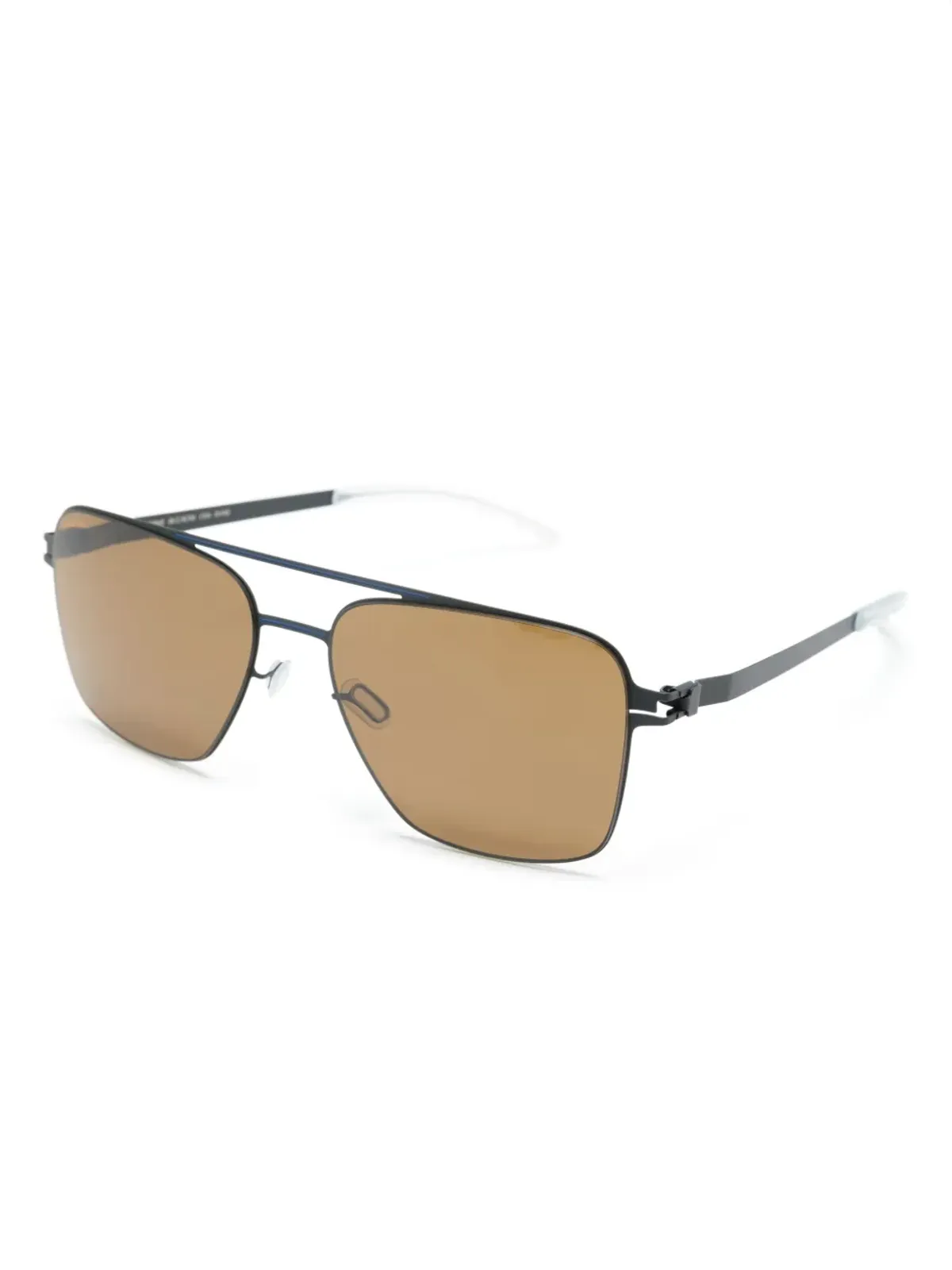 Mykita パイロットフレーム ダブルブリッジ サングラス ブルー - 画像2