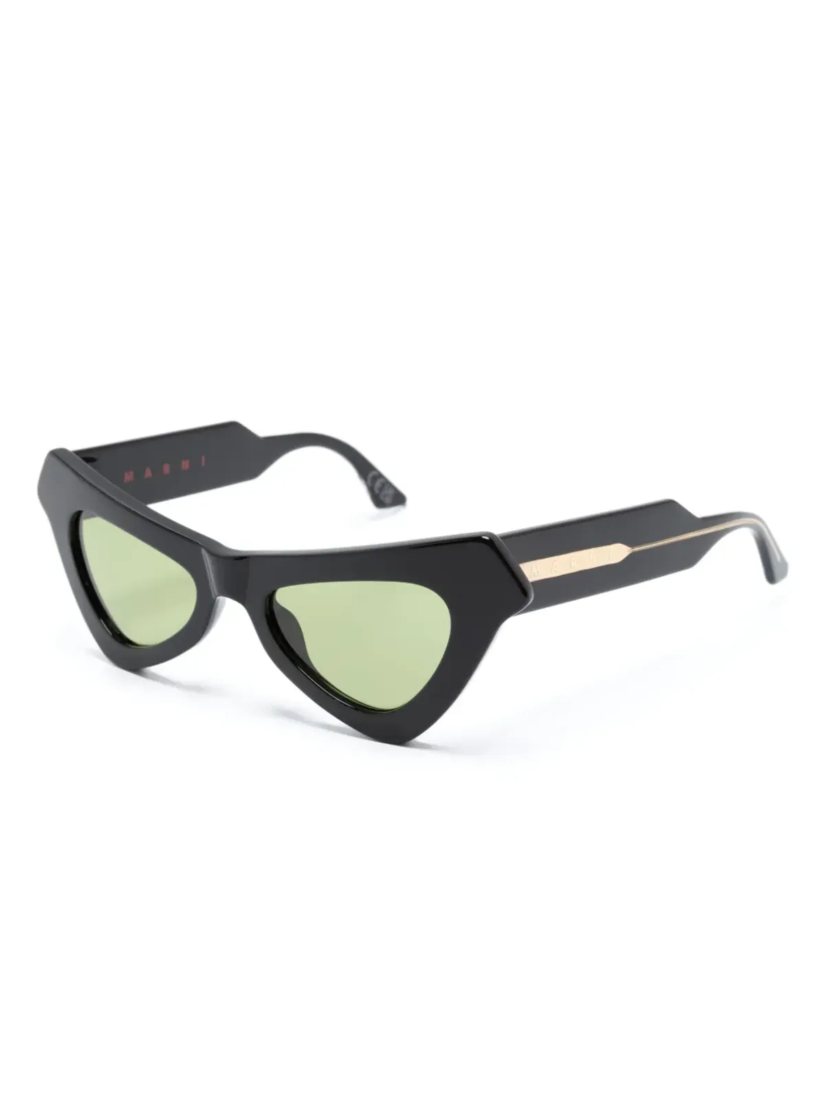 Marni Eyewear フェアリープール ロゴ刻印 キャットアイ サングラス - 画像2