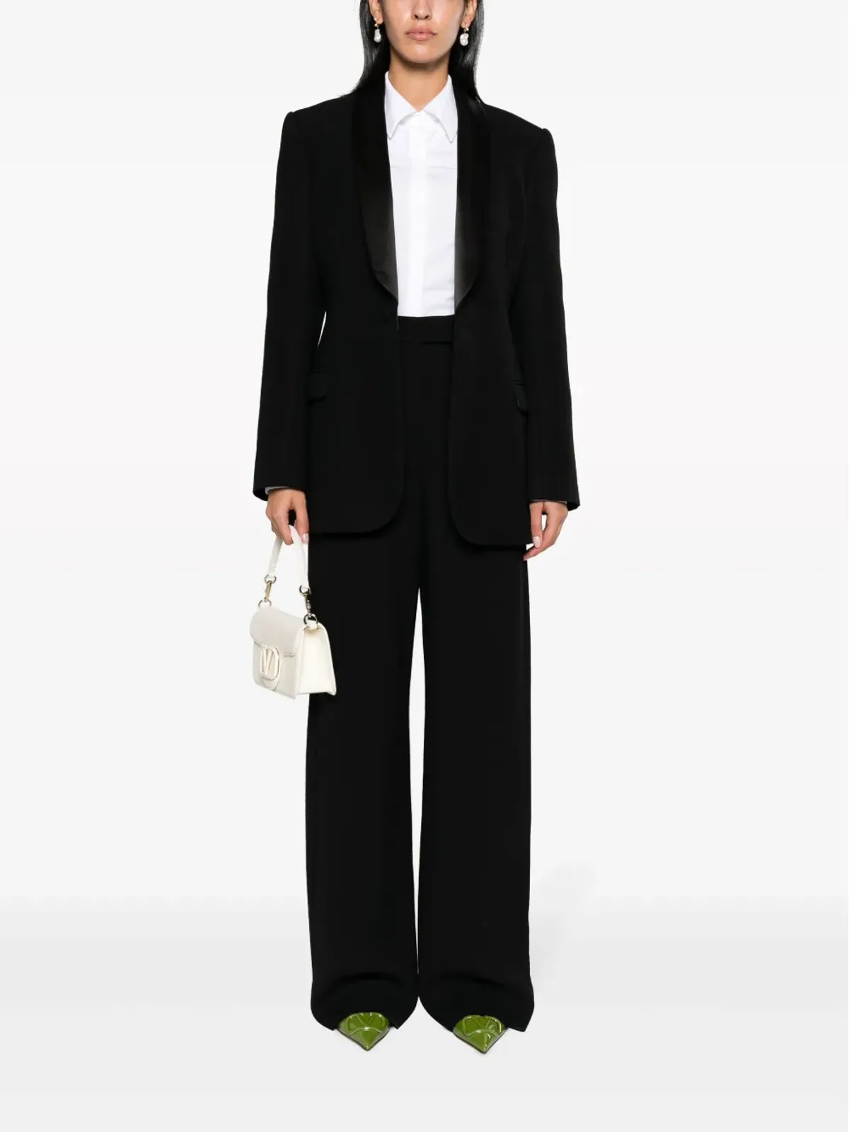 Valentino Garavani ポインテッドカラー長袖シャツ - 画像2