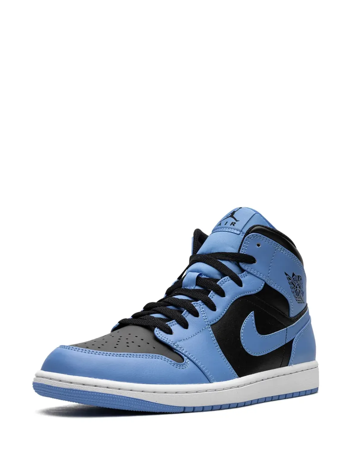 Jordan エアジョーダン 1 ミッド ユニバーシティブルー/ブラック スニーカー - 画像4