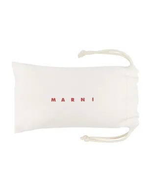 Marni Eyewear コバルトブルーのオーバルフレーム サングラス - サムネイル4