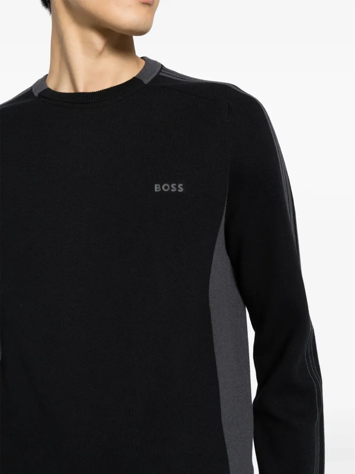 BOSS リノス カラーブロック セーター - 画像5