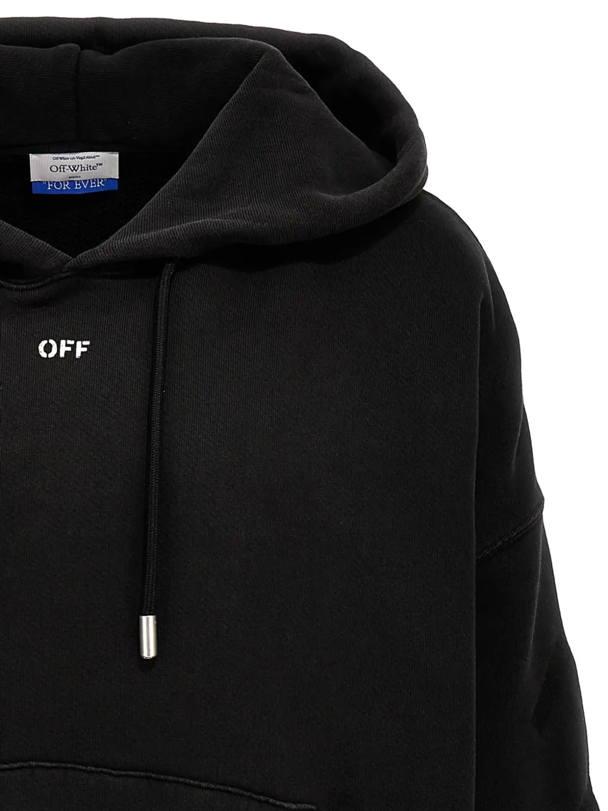 Off-White マシュー コットン フーディー - ブラック - 画像4