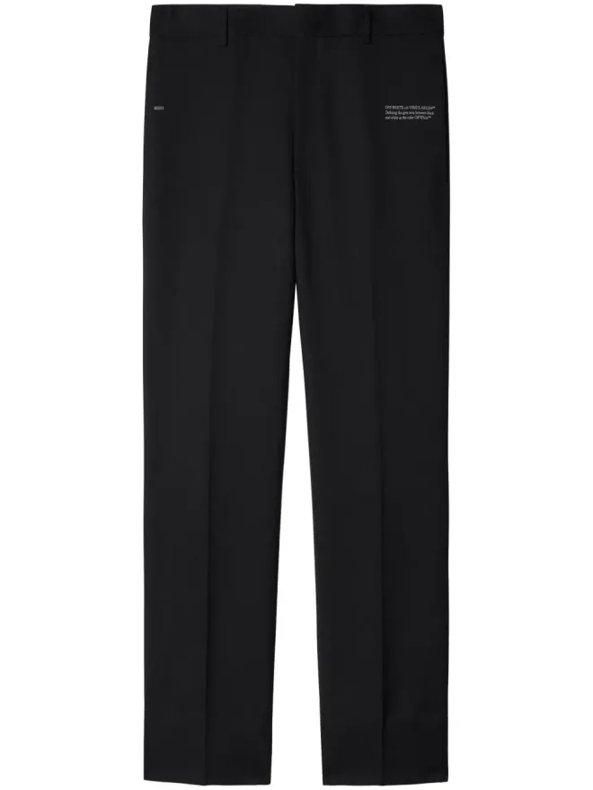 OFF-WHITE Off-White スリムフィット トラウザー ブラックの商品画像