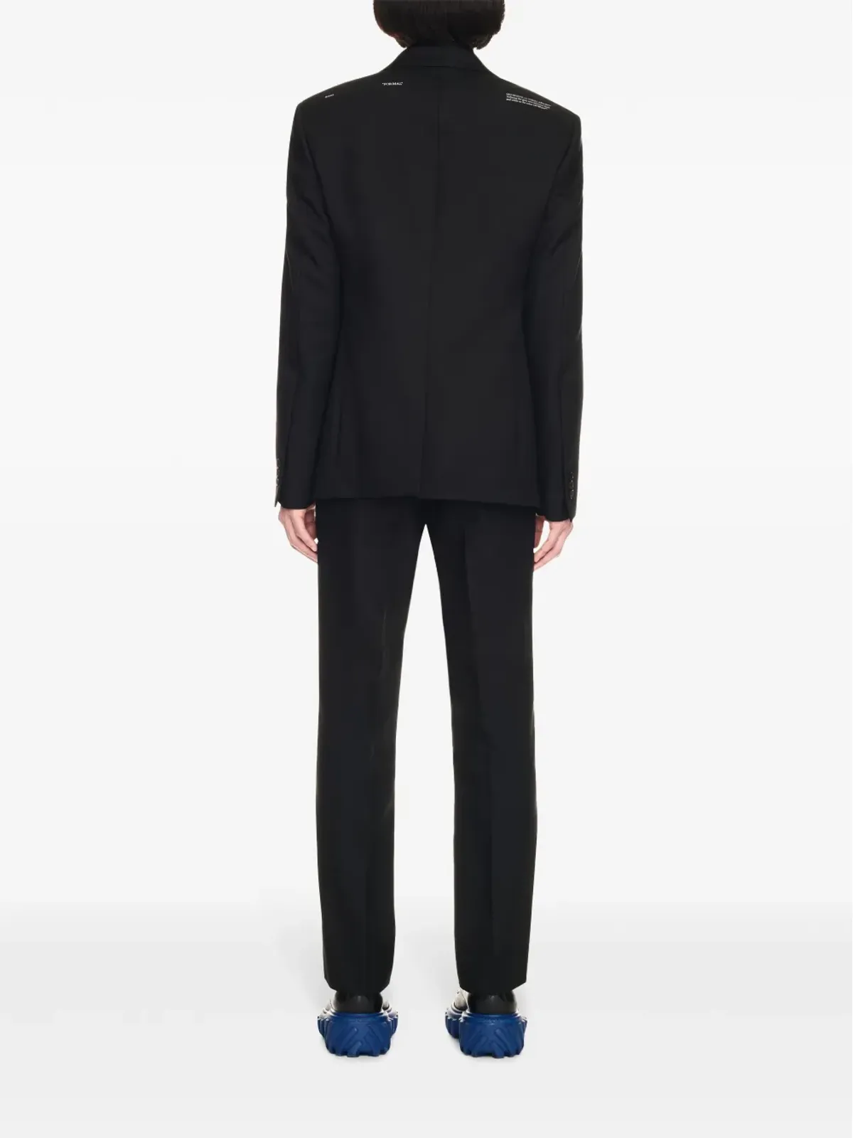 Off-White スリムフィット トラウザー ブラック - 画像4