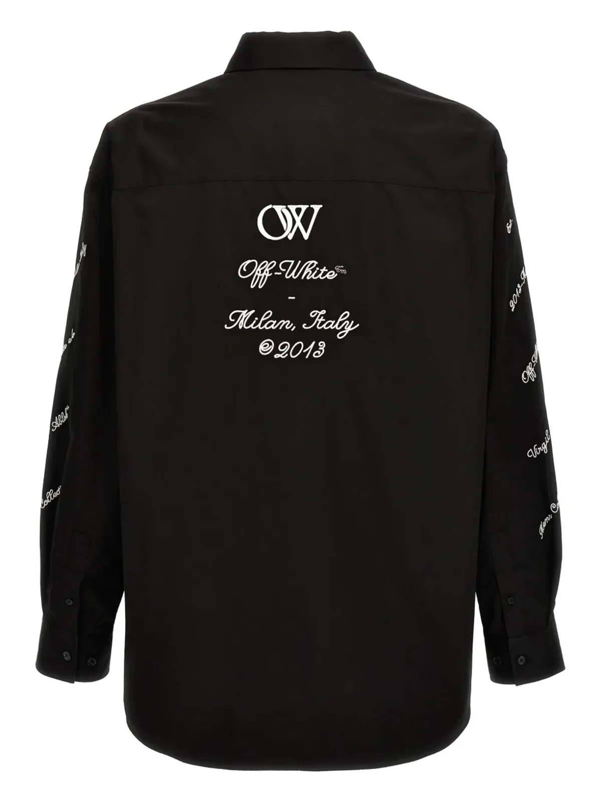 Off-White 23 Heavycot コットンオーバーシャツ - ブラック - 画像2