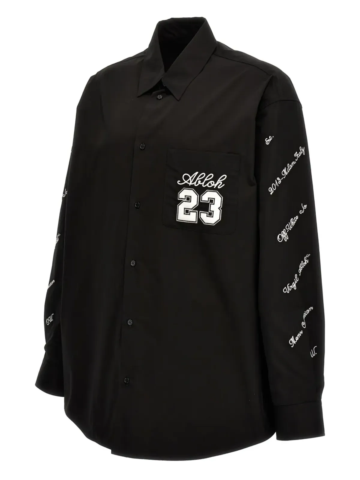 Off-White 23 Heavycot コットンオーバーシャツ - ブラック - 画像3
