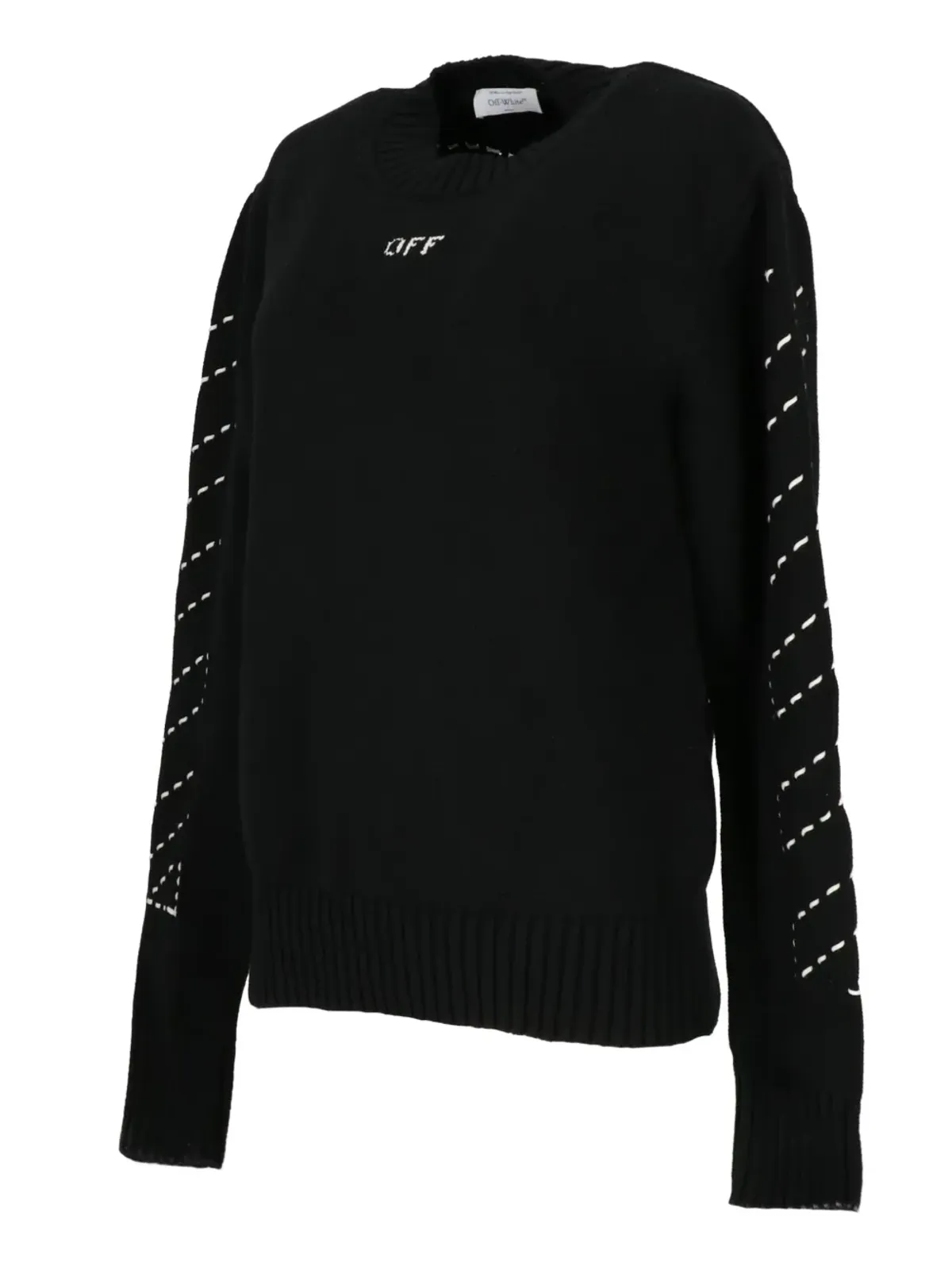 Off-White ブラック ステッチ セーター - 画像3
