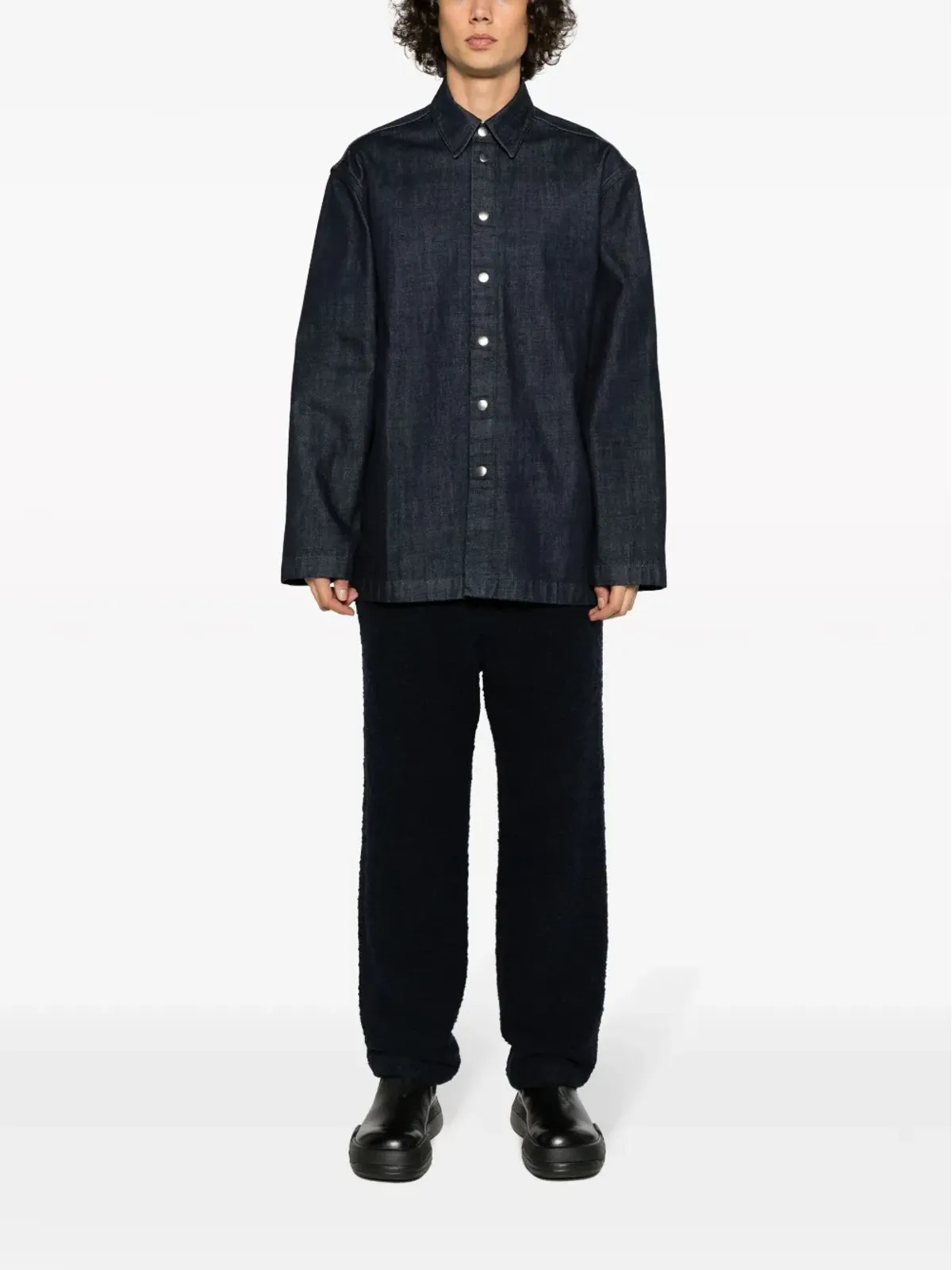 Jil Sander 長袖デニムシャツ - ブルー - 画像2