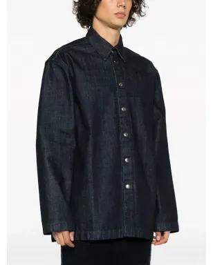 Jil Sander 長袖デニムシャツ - ブルー - サムネイル3