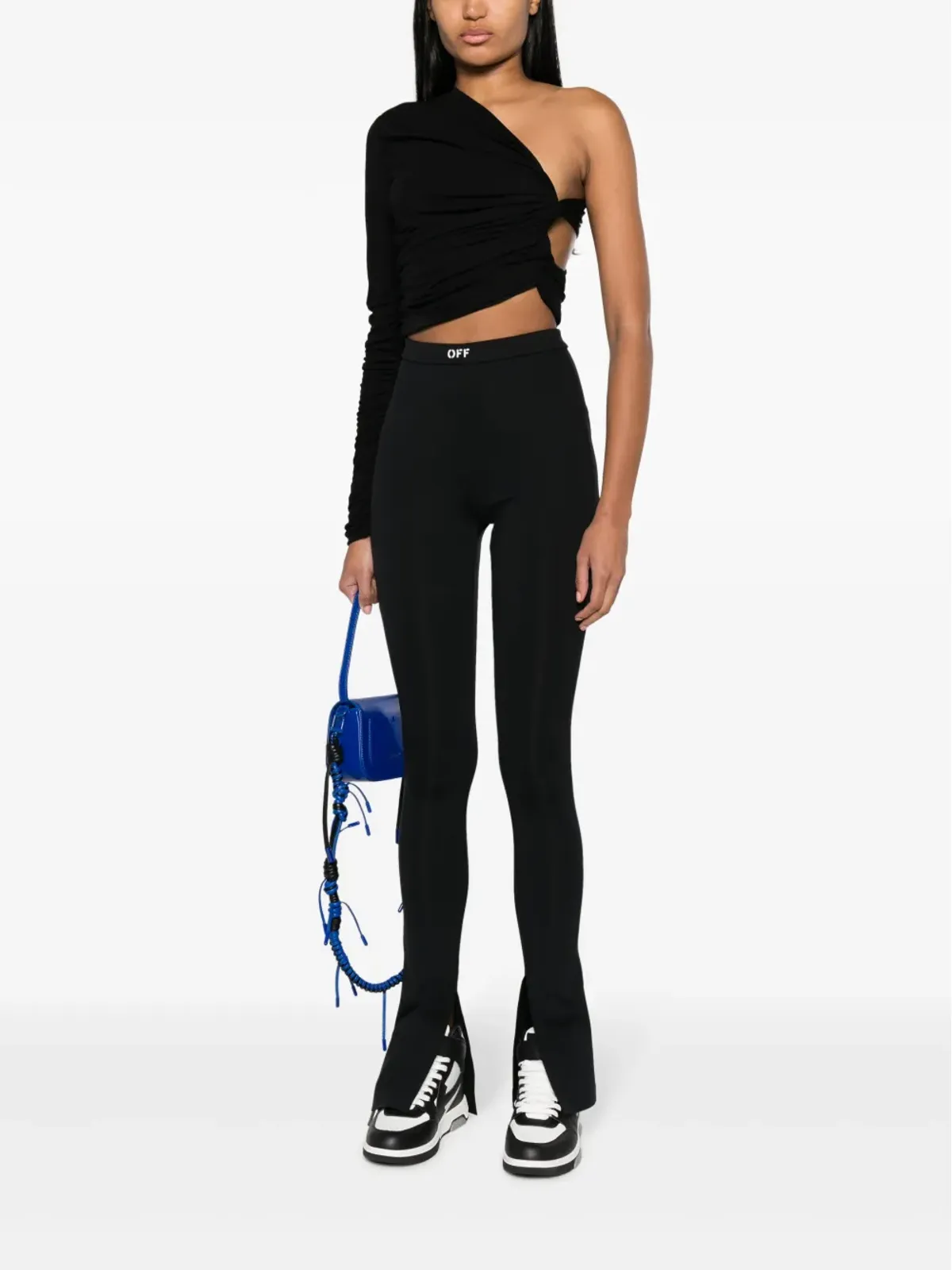 Off-White フレアハイウエストレギンス - ブラック - 画像2