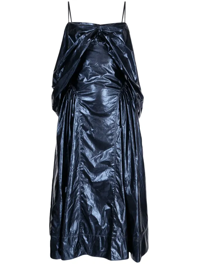 Rejina Pyo Rejina Pyo Dora lamé midi dress - Blueの商品画像