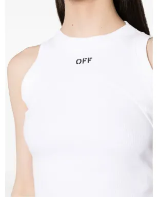 Off-White エンブロイダードロゴ入りリブニットタンクトップ - サムネイル5