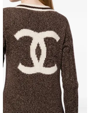 CHANEL ビンテージ 1996年 CCウールジャンパー ブラウン - サムネイル5