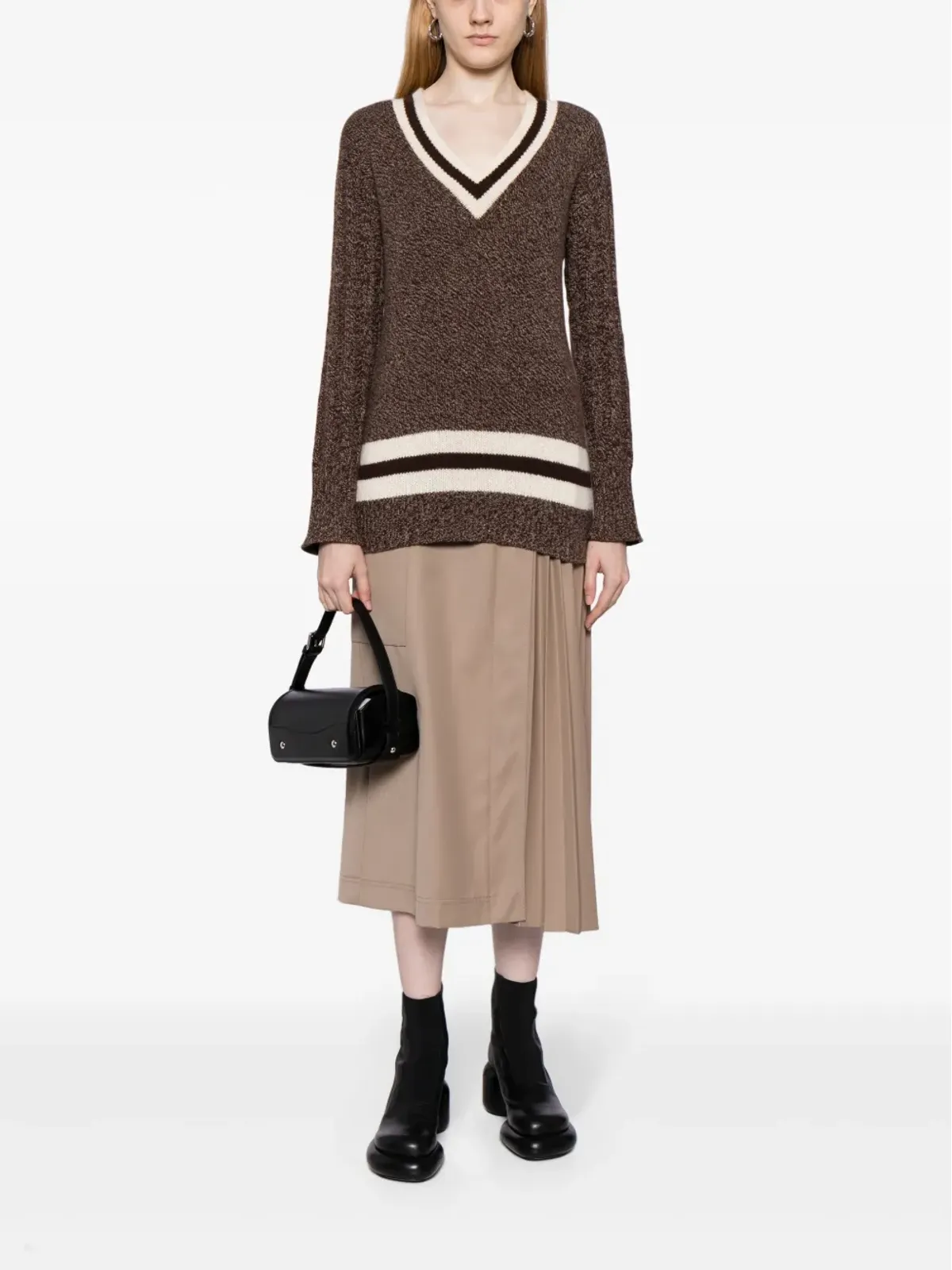 CHANEL ビンテージ 1996年 CCウールジャンパー ブラウン - 画像2