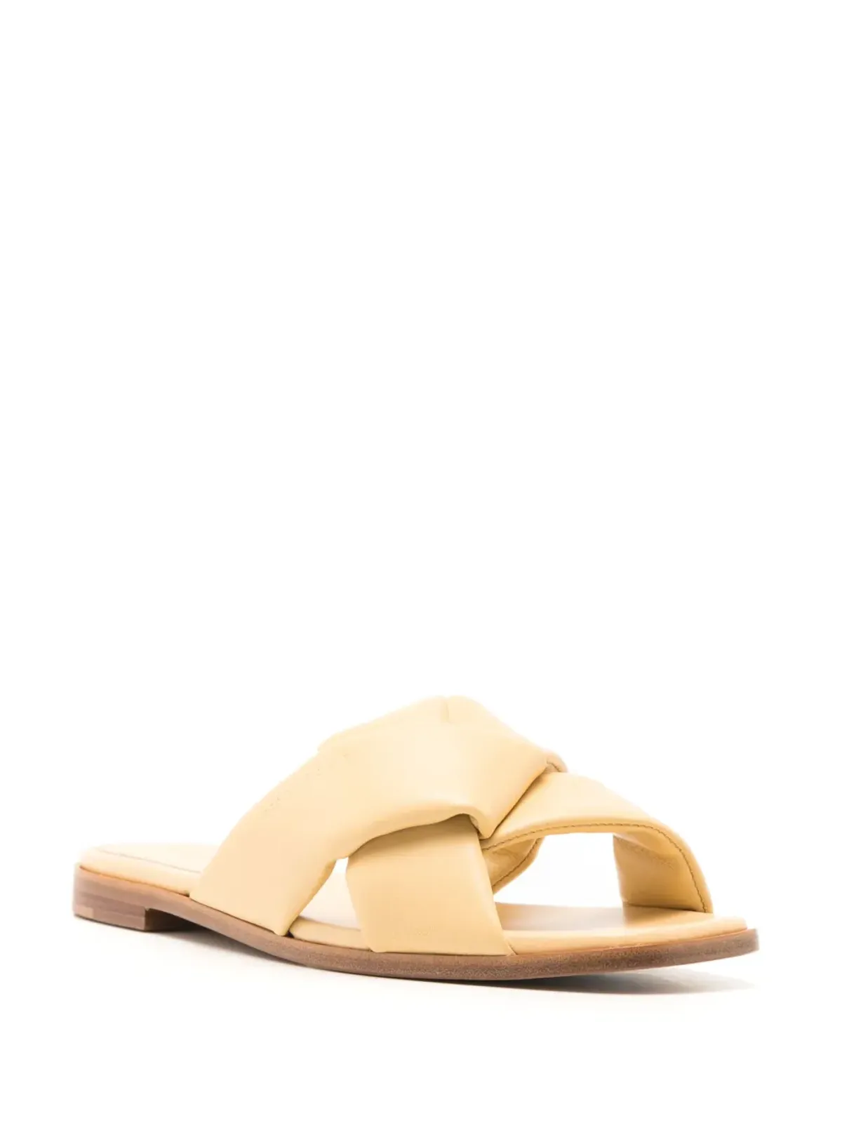 Ferragamo Origami knot-detail レザーサンダル - グリーン - 画像2