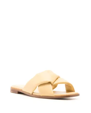 Ferragamo Origami knot-detail レザーサンダル - グリーン - サムネイル2
