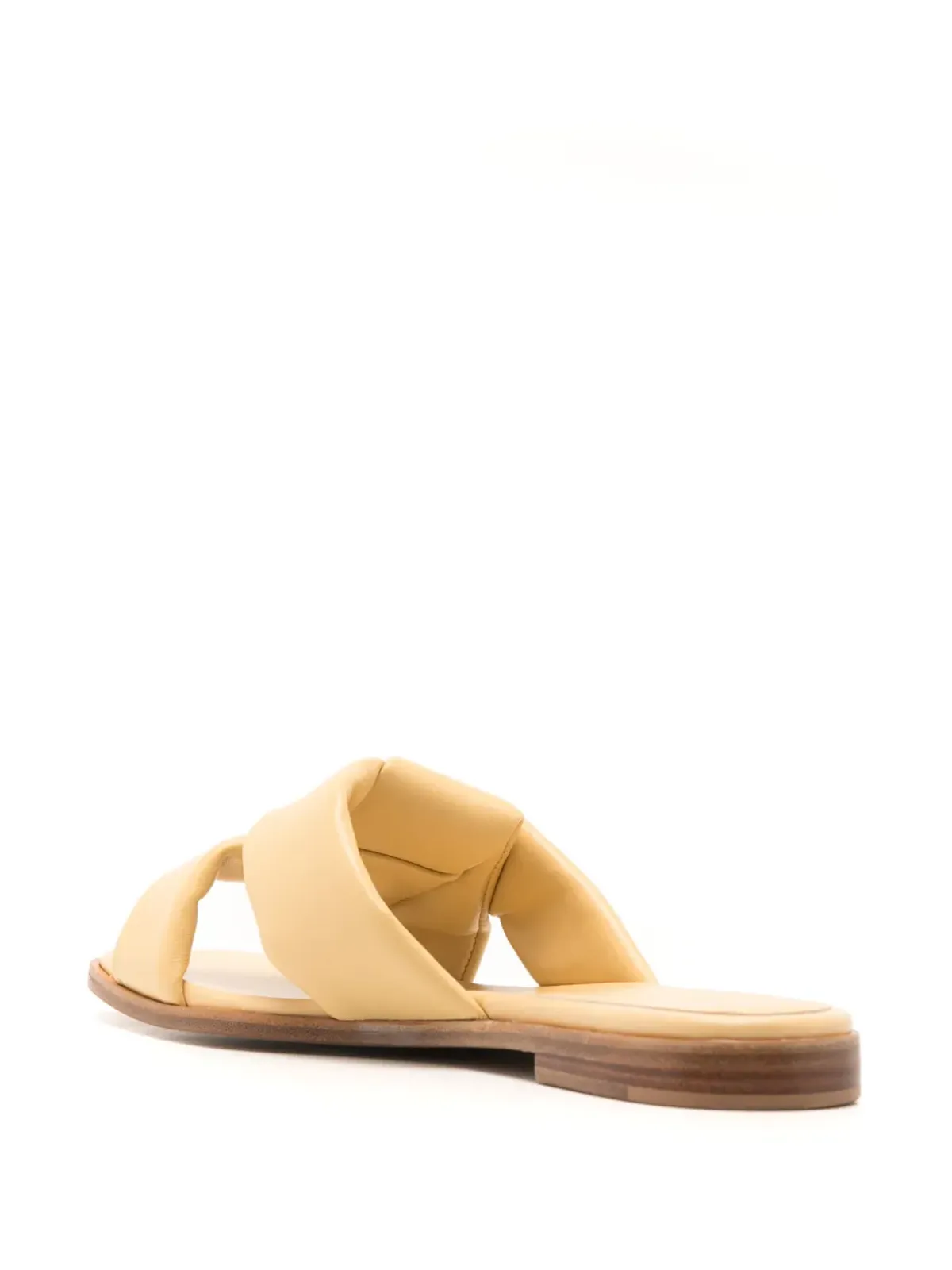 Ferragamo Origami knot-detail レザーサンダル - グリーン - 画像3