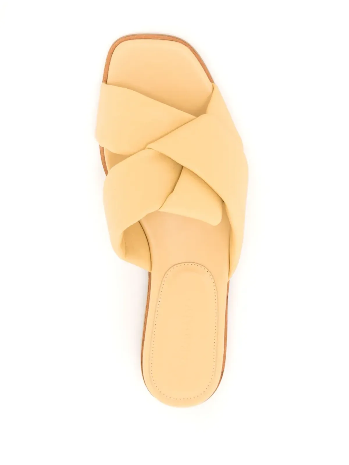 Ferragamo Origami knot-detail レザーサンダル - グリーン - 画像4