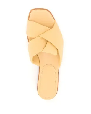 Ferragamo Origami knot-detail レザーサンダル - グリーン - サムネイル4