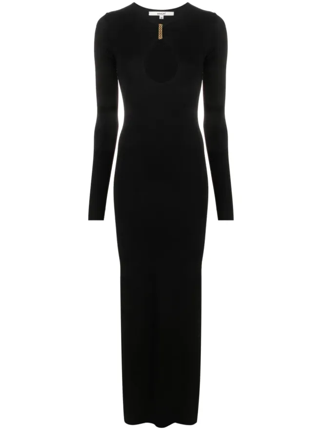 MANURÍ MANURÍ Mary Jean chain-link maxi dress - Blackの商品画像