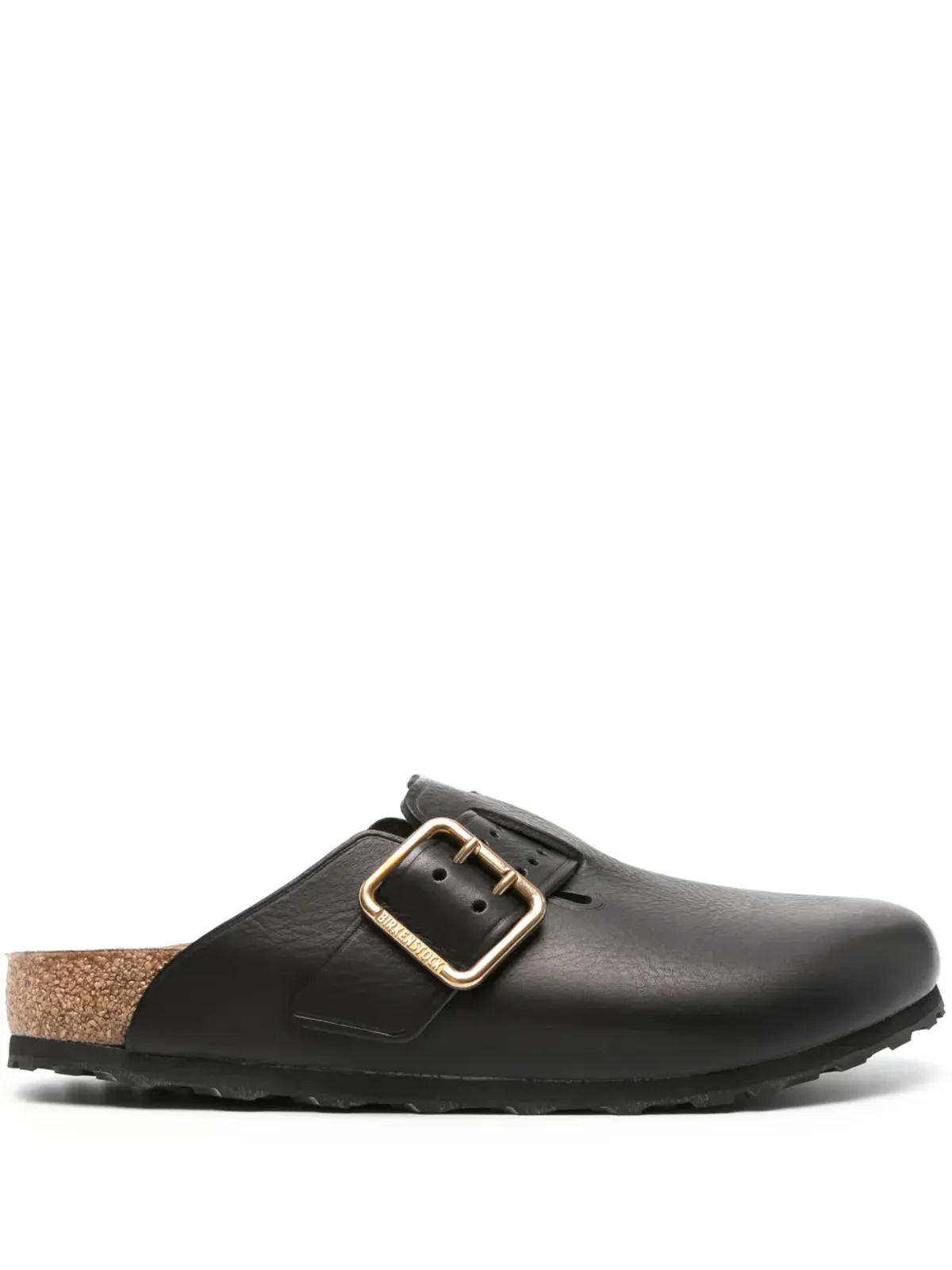 Birkenstock ボストンボールド レザー スリッパ - 画像1