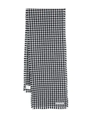 Acne Studios ハウンドトゥース ウール スカーフ - ブラック - サムネイル1