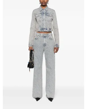 Acne Studios モノグラムジャカード デニムジャケット - ブルー - サムネイル2