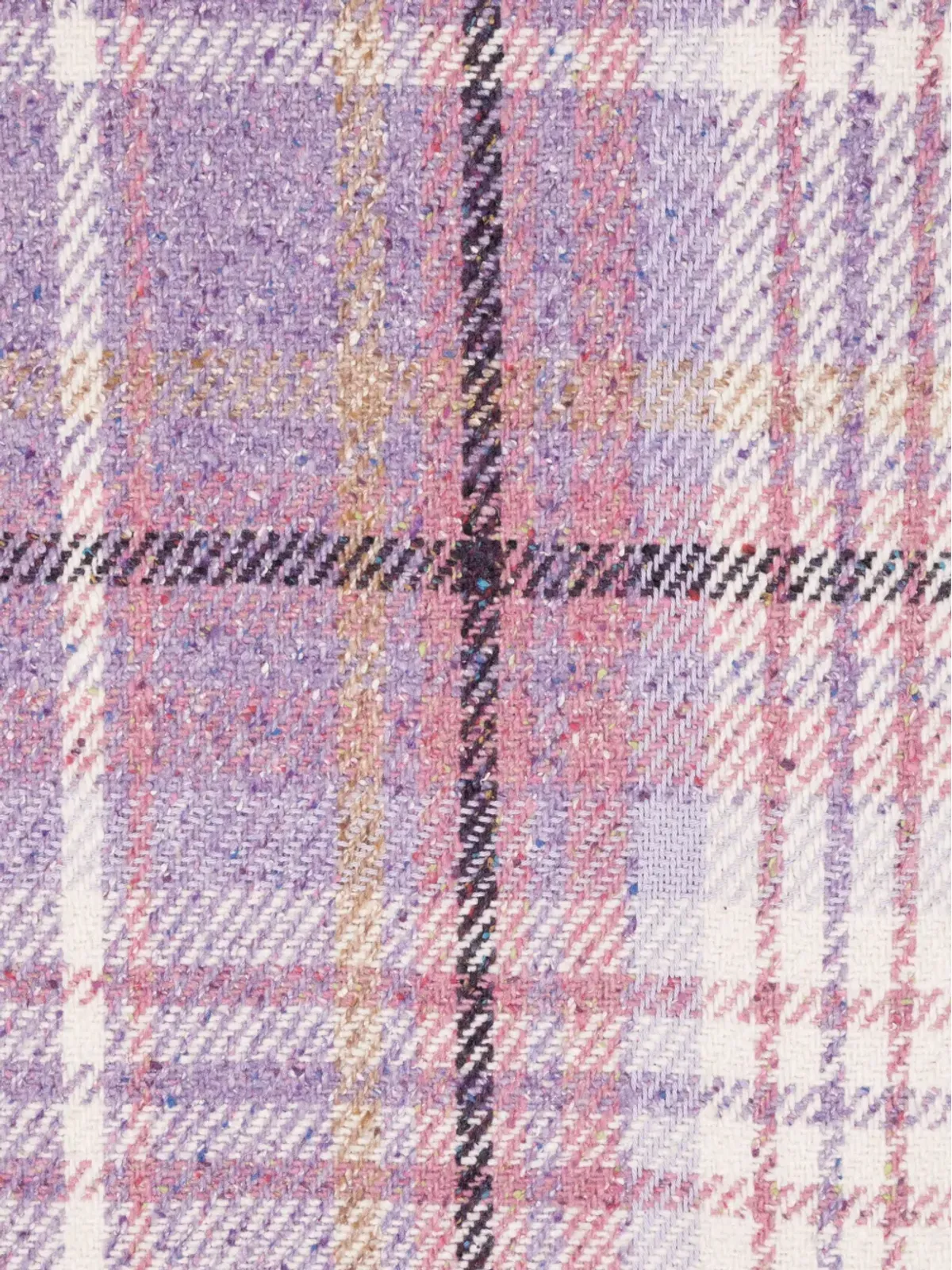 Acne Studios plaid knitted scarf - Purple - 画像2