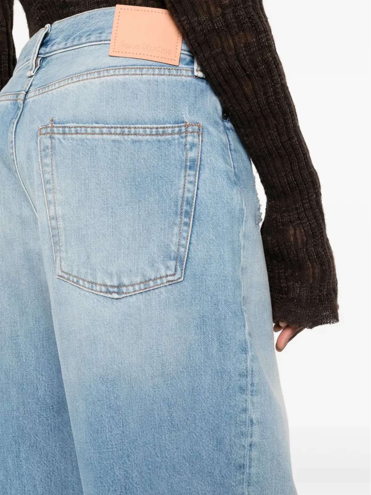 Acne Studios ハイライズ・ワイドレッグジーンズ - 画像5
