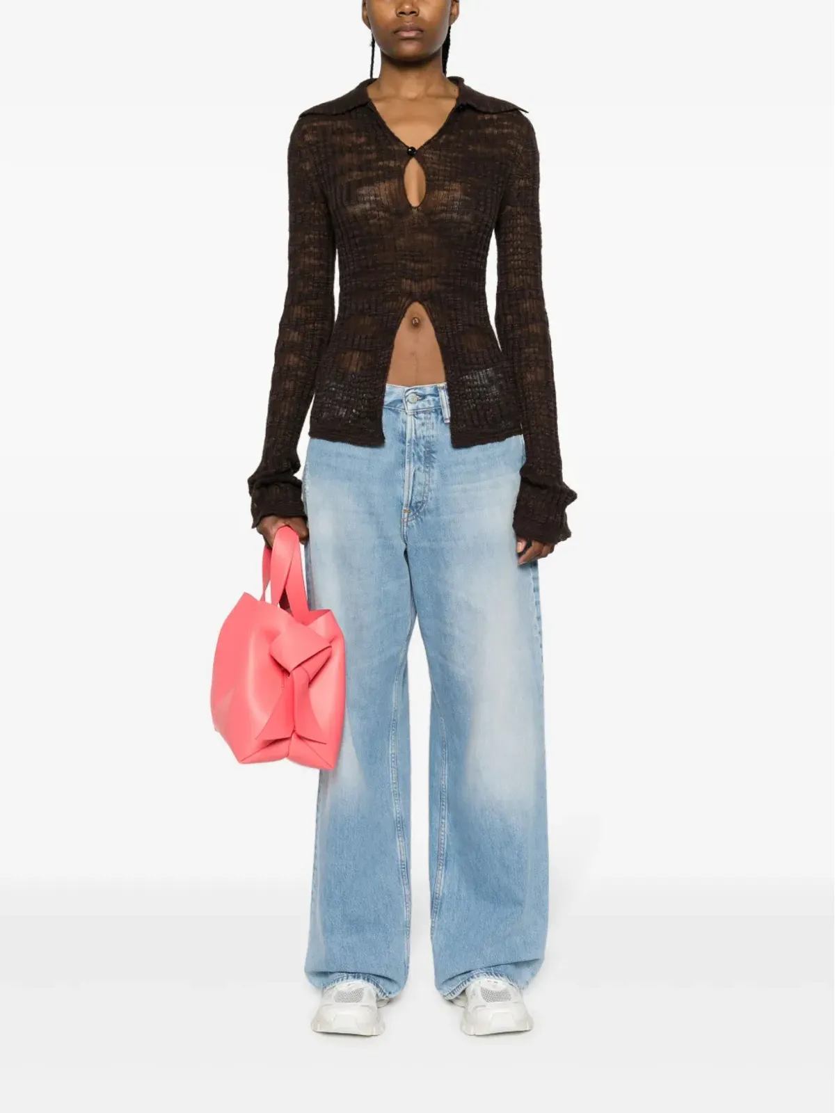 Acne Studios ハイライズ・ワイドレッグジーンズ - 画像2