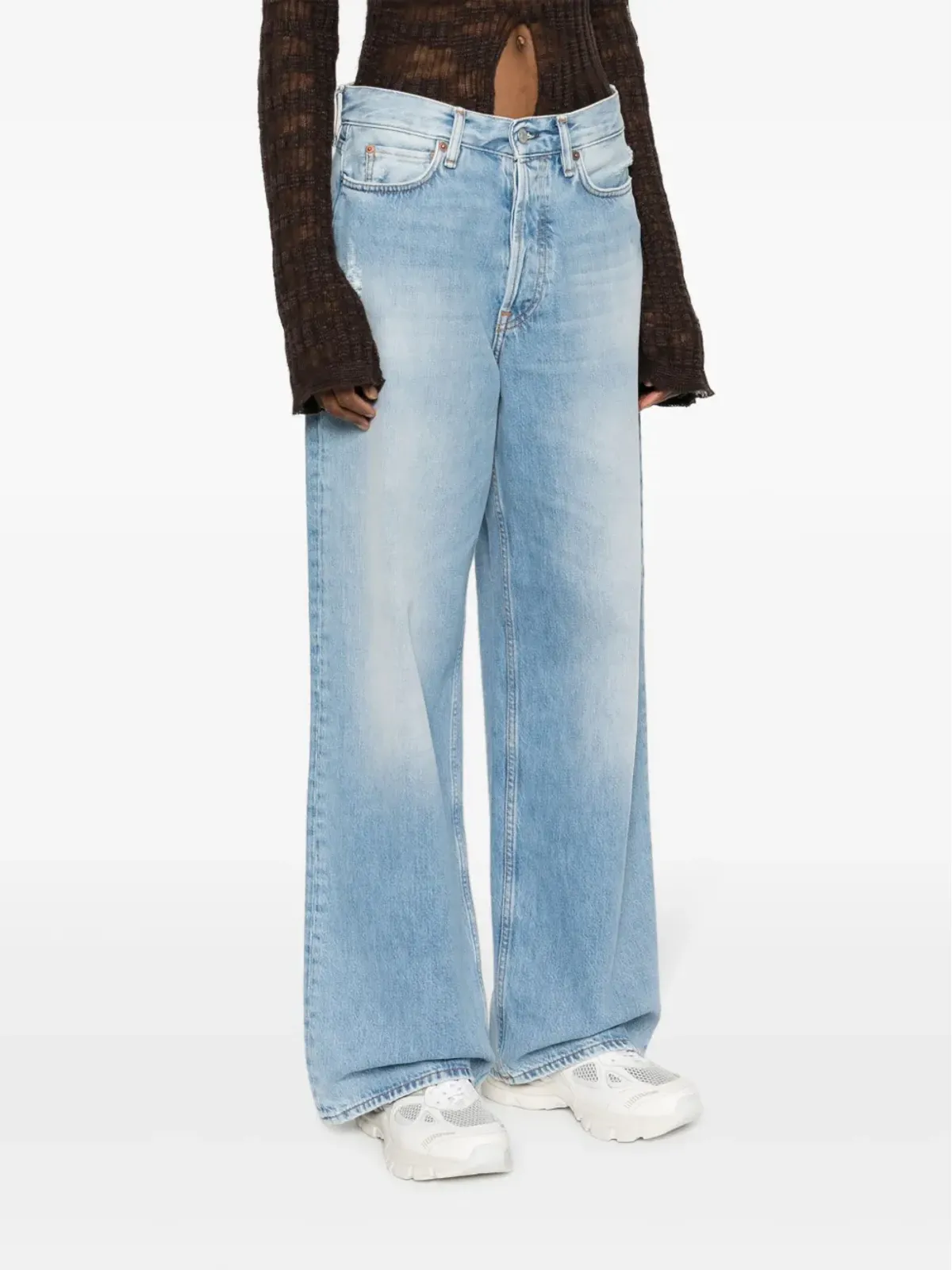 Acne Studios ハイライズ・ワイドレッグジーンズ - 画像3